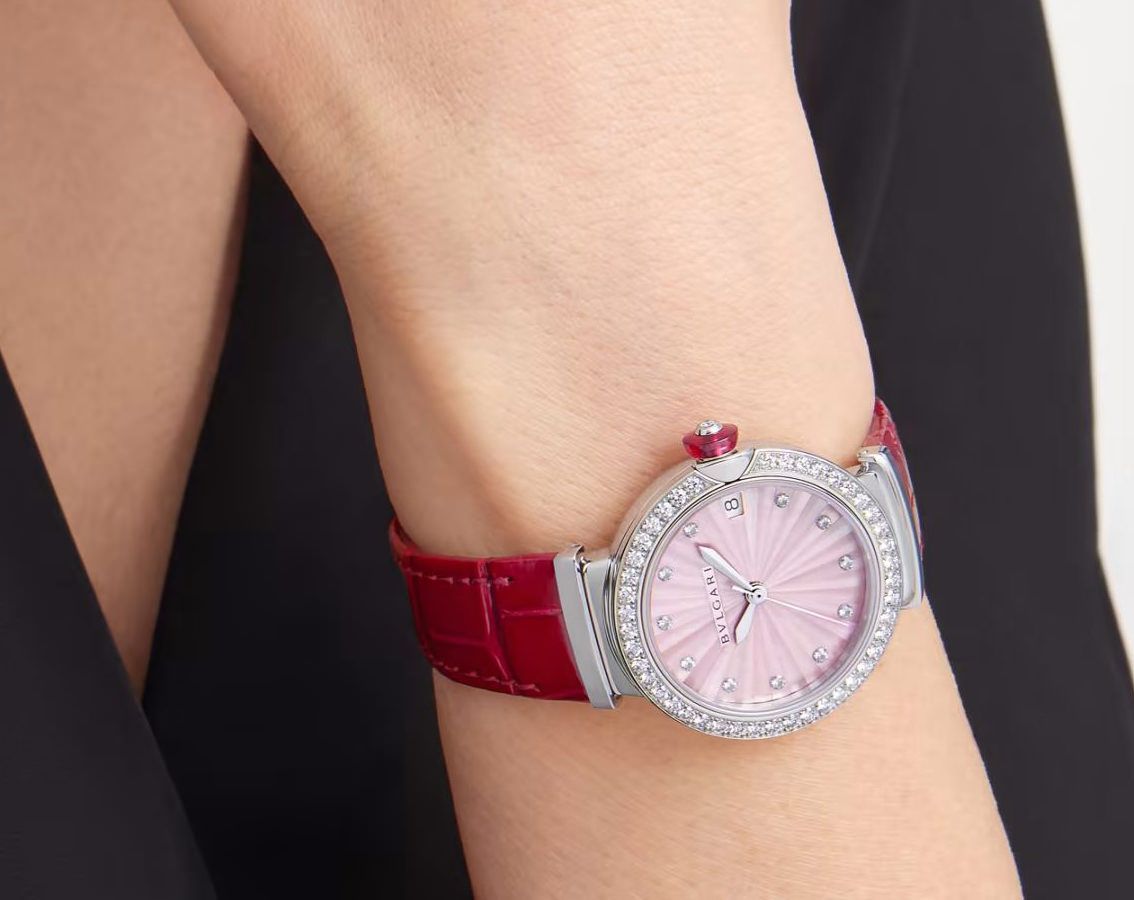 BVLGARI Lvcea  Pink MOP Dial 33 mm Automatic Watch For Women - 4