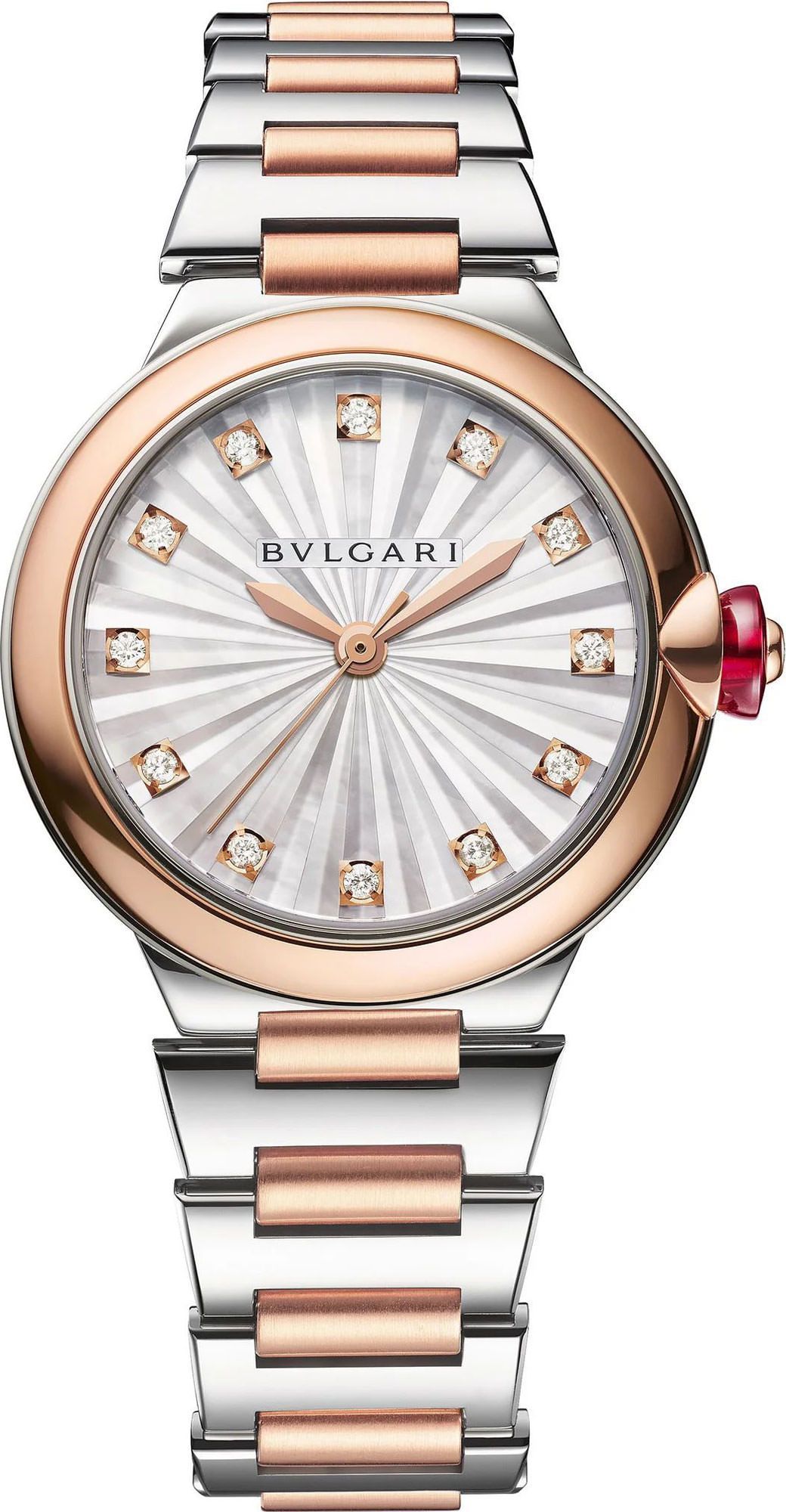 BVLGARI Lvcea  White MOP Dial 33 mm Automatic Watch For Women - 1
