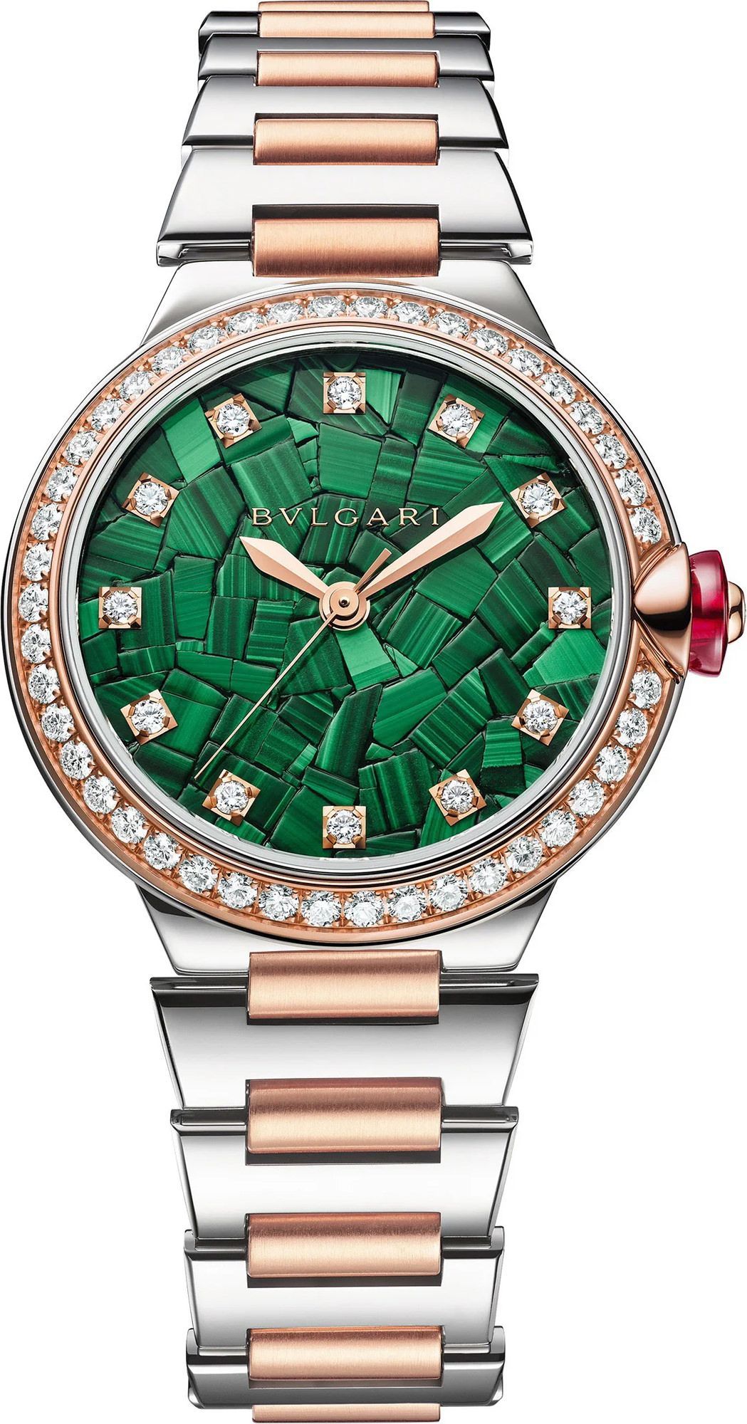 BVLGARI Lvcea  Green Dial 33 mm Automatic Watch For Women - 1