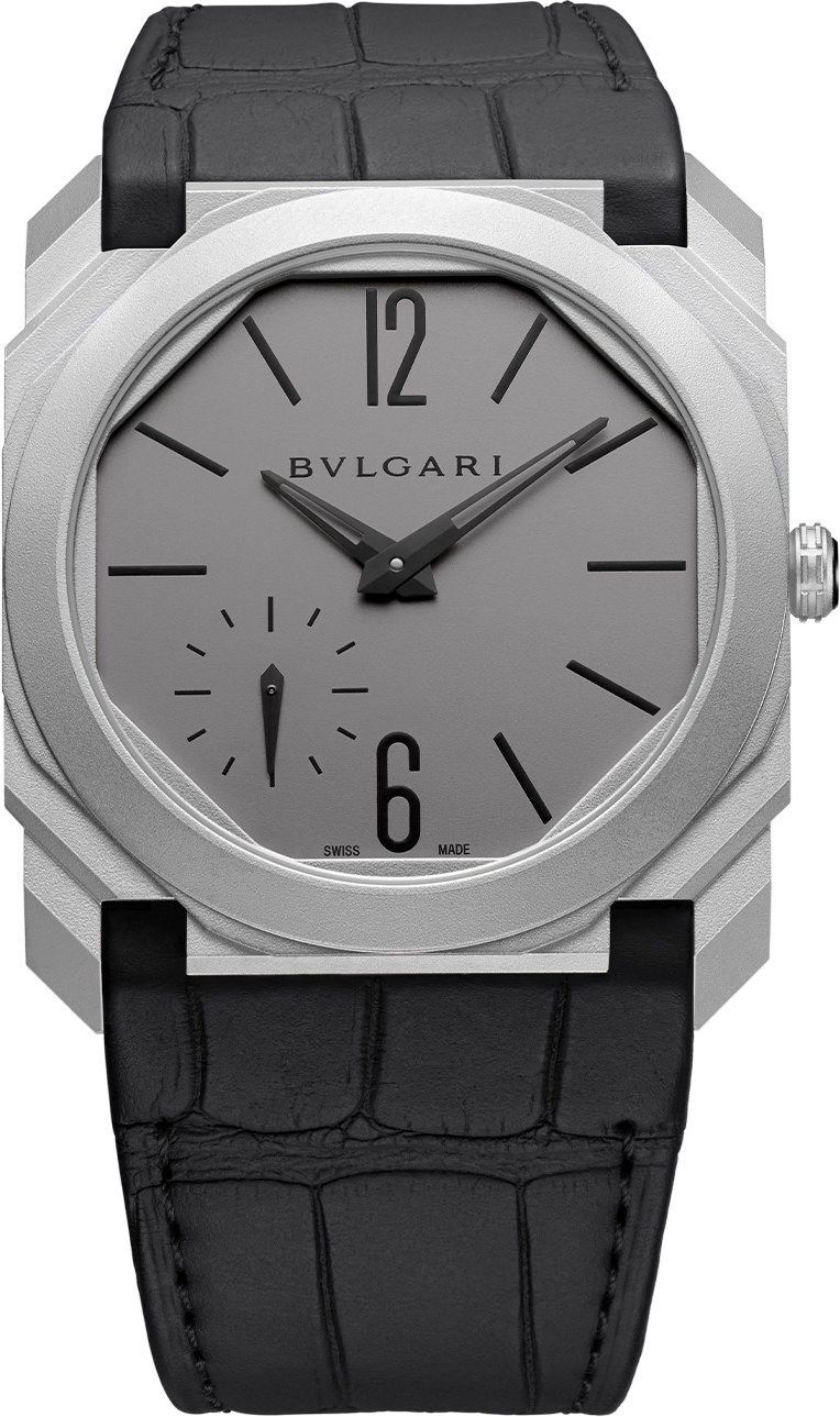BVLGARI Octo Finissimo Grey Dial 40 mm Automatic Watch For Men - 1