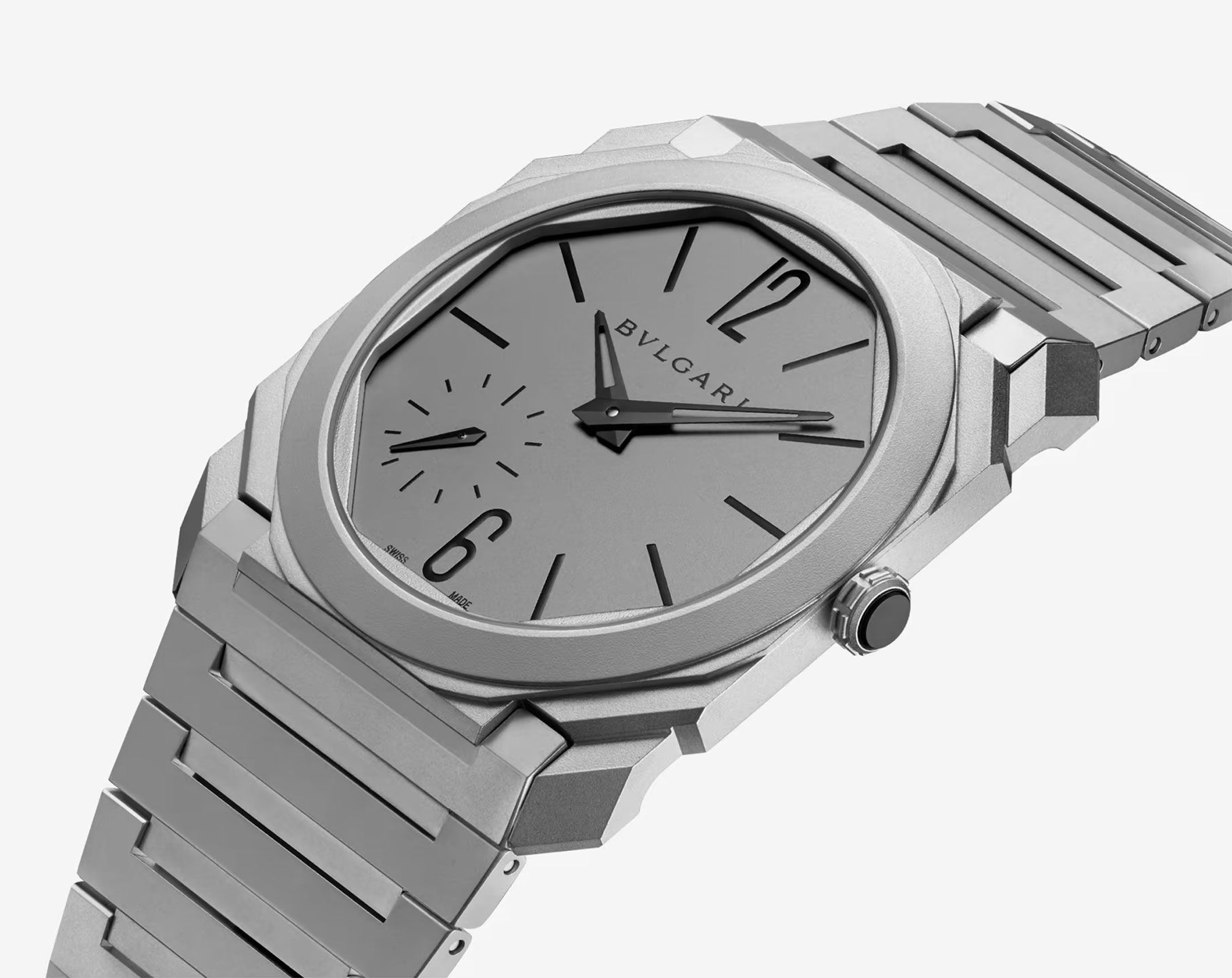 BVLGARI Octo Finissimo Grey Dial 40 mm Automatic Watch For Men - 2