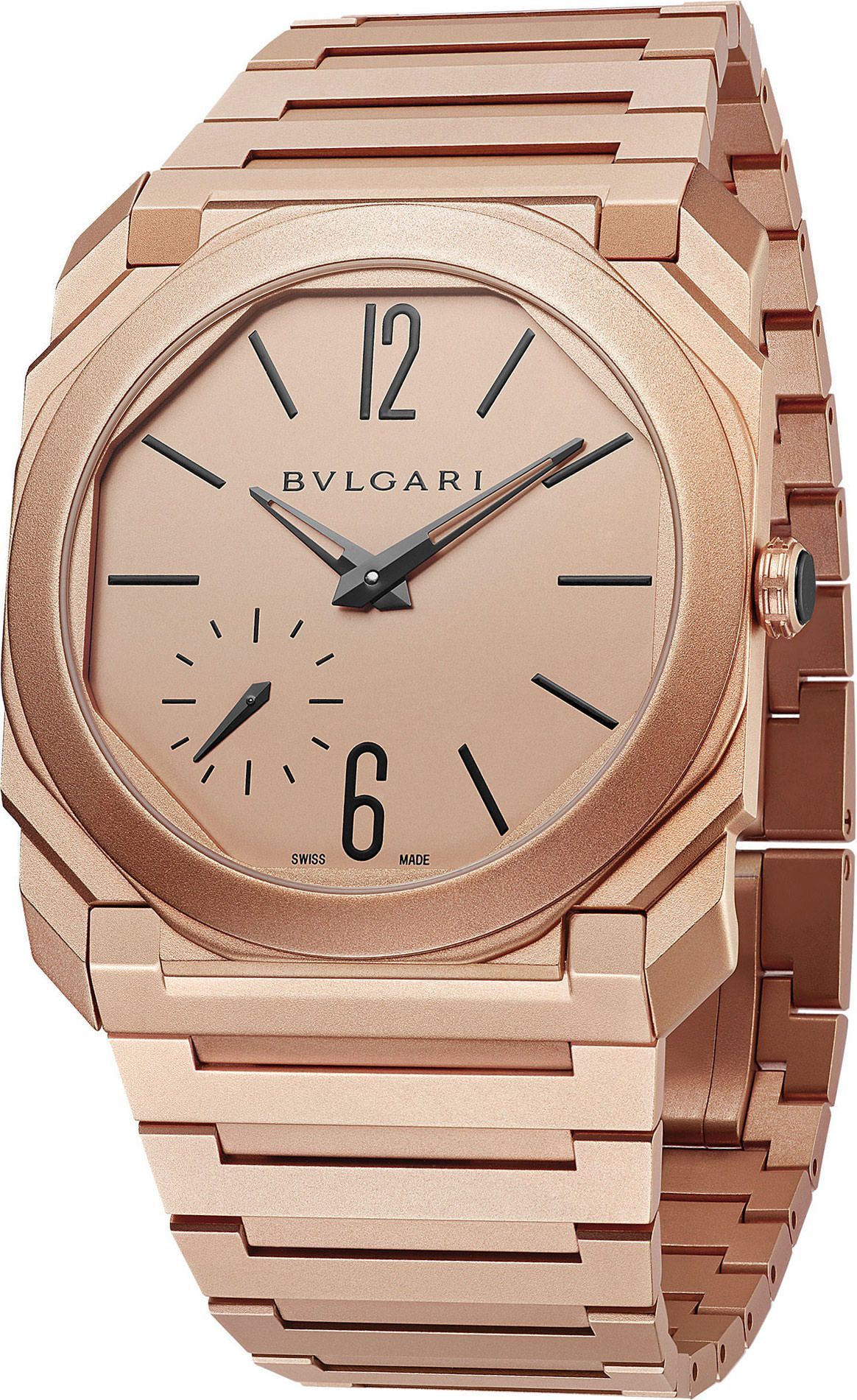 BVLGARI Octo  Rose Gold Dial 40 mm Automatic Watch For Men - 1