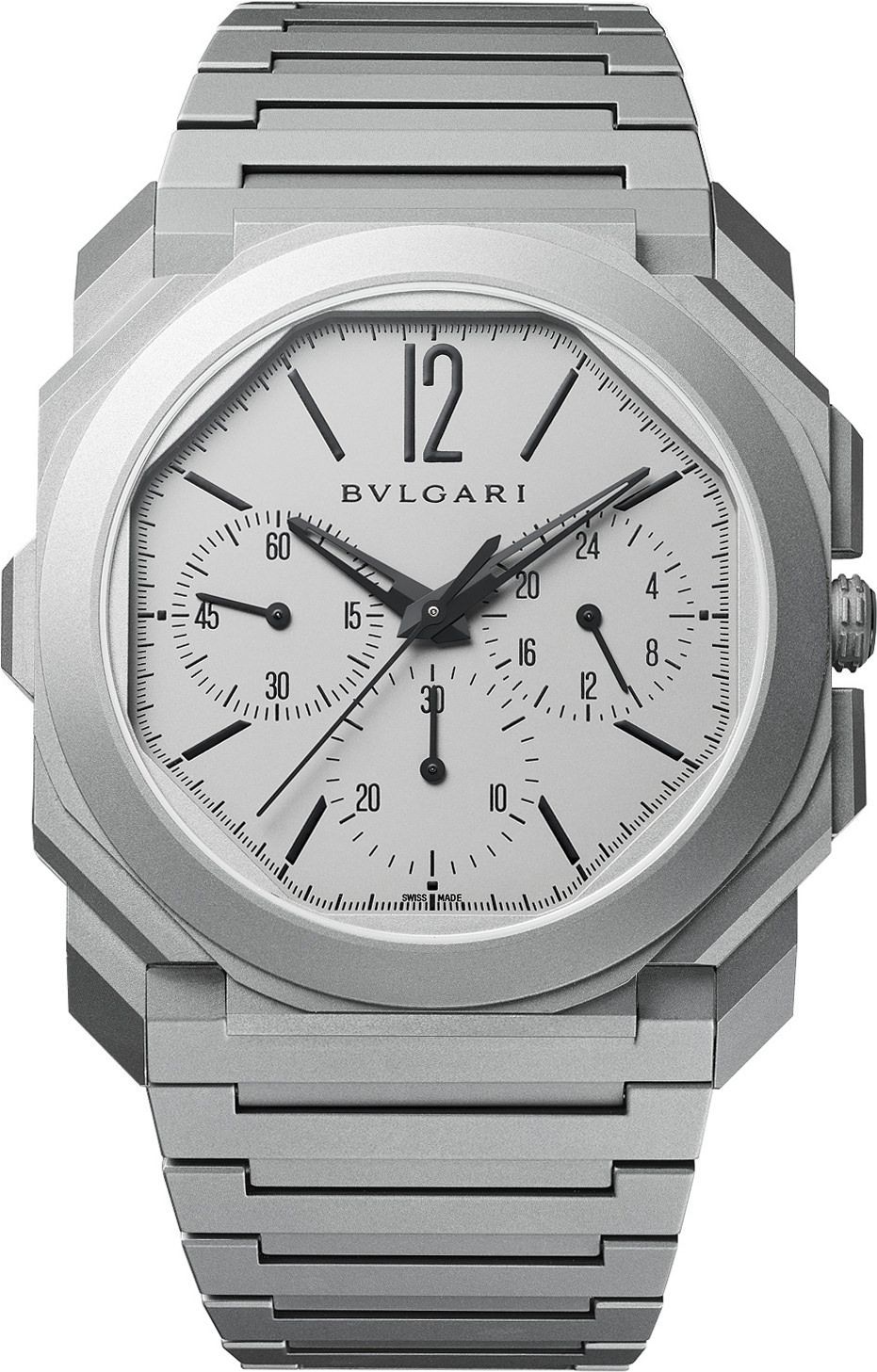 BVLGARI Octo Finissimo Silver Dial 42 mm Automatic Watch For Men - 1