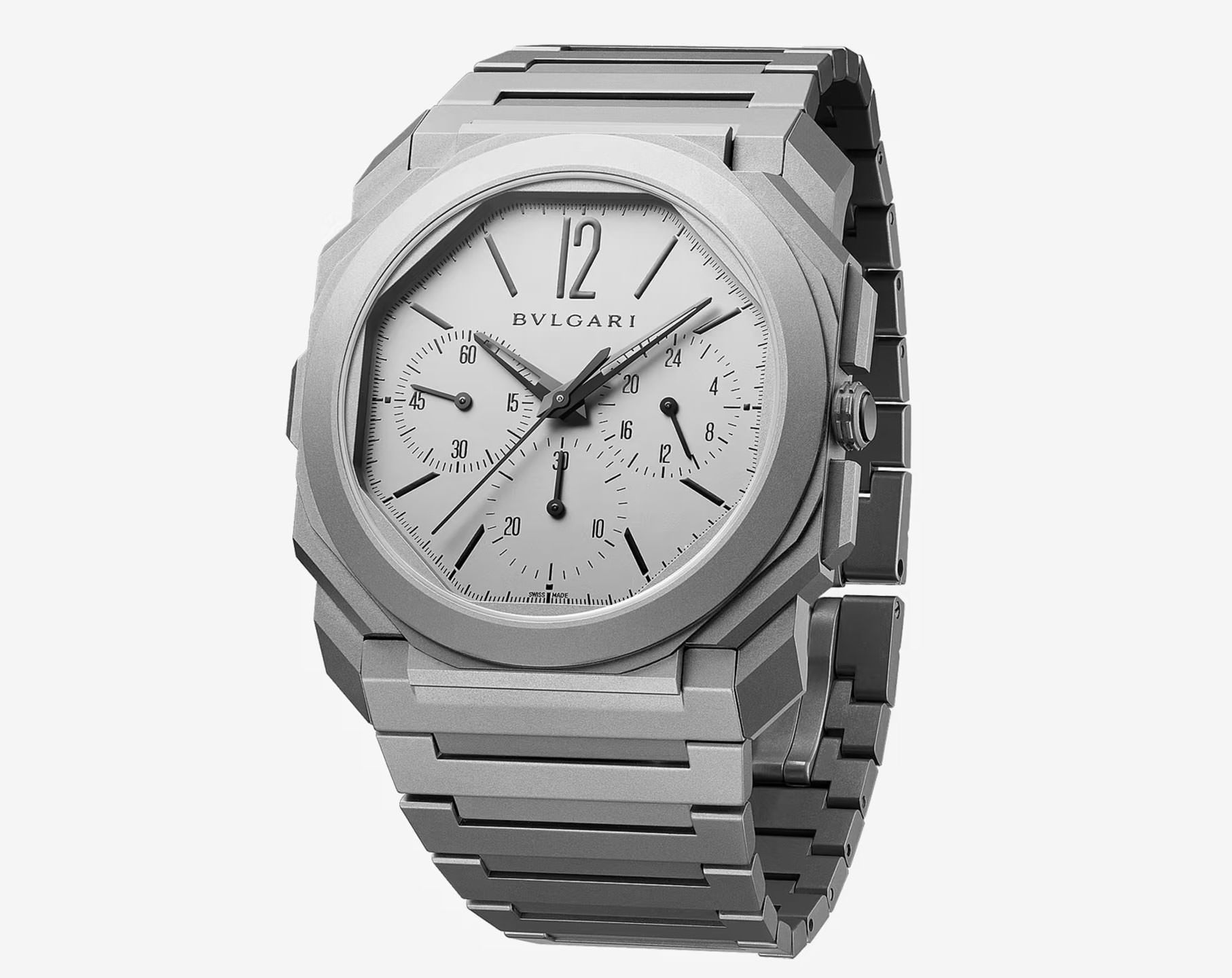 BVLGARI Octo Finissimo Silver Dial 42 mm Automatic Watch For Men - 5