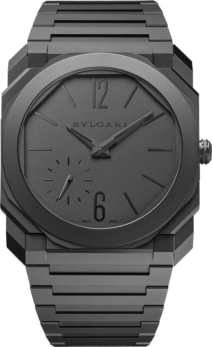 BVLGARI Octo Finissimo Black Dial 40 mm Automatic Watch For Men - 1