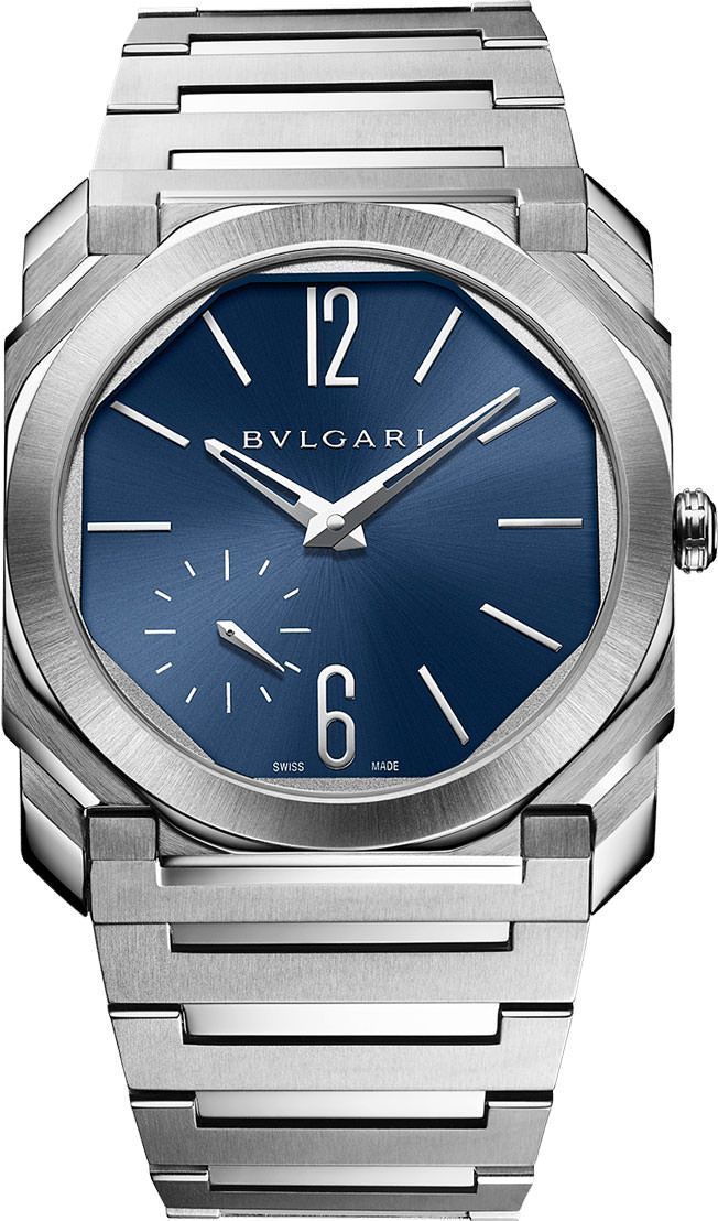 BVLGARI Finissimo 40 mm Watch in Blue Dial For Men - 1