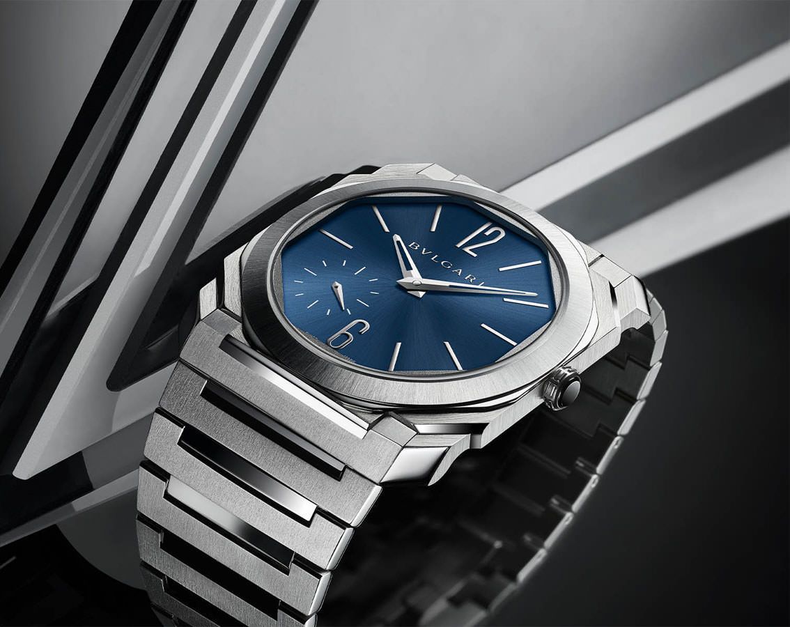 BVLGARI Finissimo 40 mm Watch in Blue Dial For Men - 8