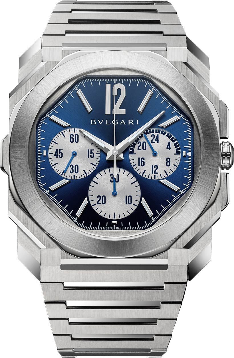 BVLGARI Finissimo 43 mm Watch in Blue Dial For Men - 1