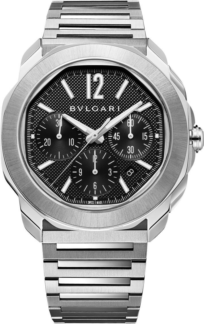 BVLGARI Octo Roma Black Dial 42 mm Automatic Watch For Men - 1