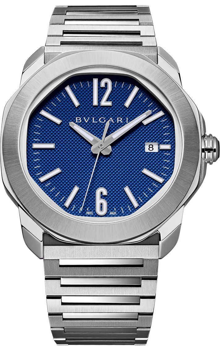 BVLGARI Octo Roma Blue Dial 42 mm Automatic Watch For Men - 1