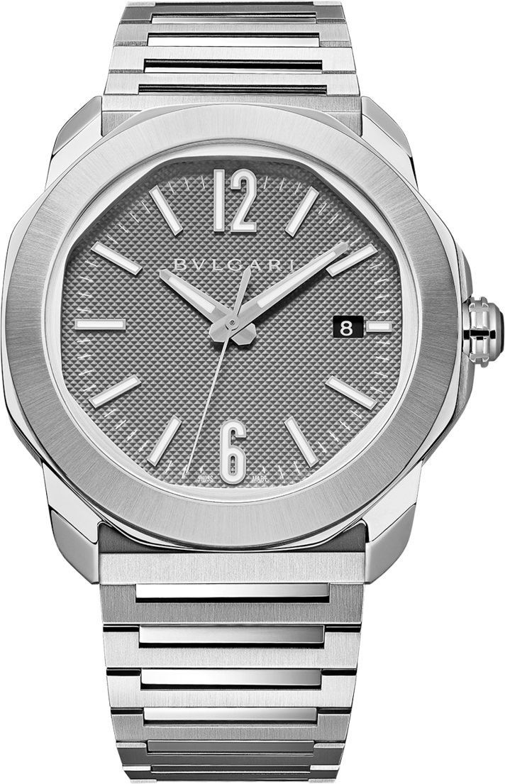 BVLGARI  41 mm Watch in Anthracite Dial For Men - 1