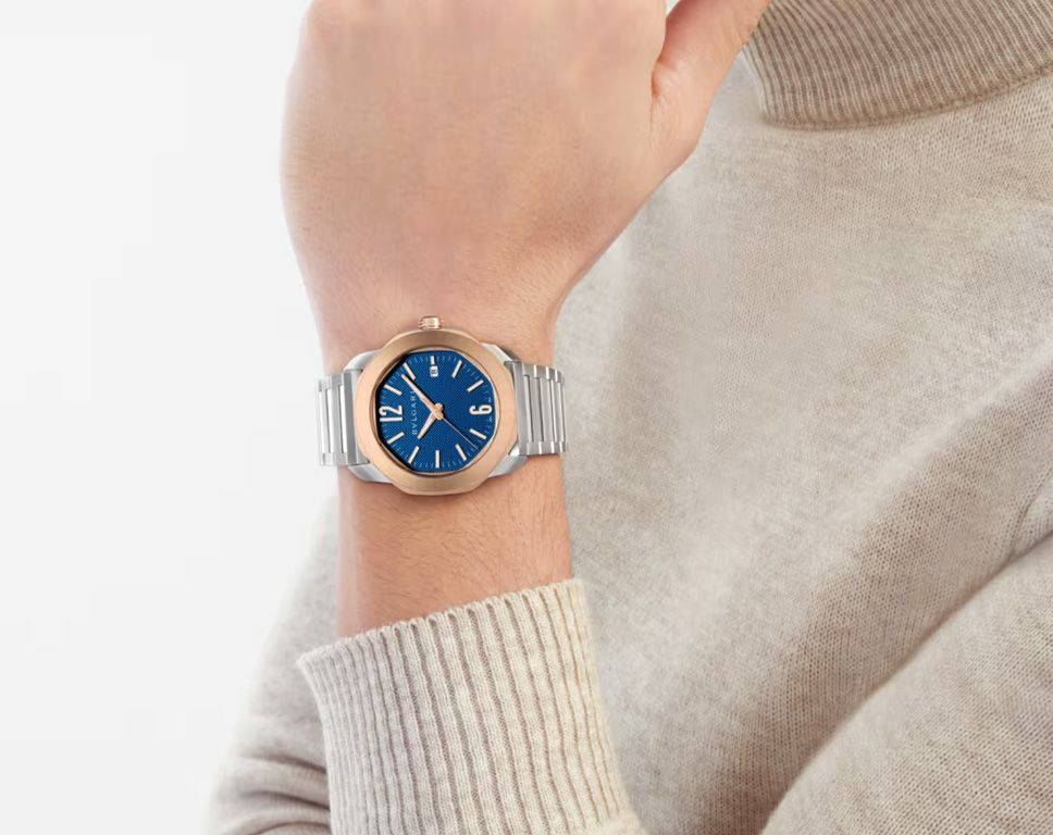 ブルーオニキス　スカル BVLGARI Octo Automatic Watch | 103926