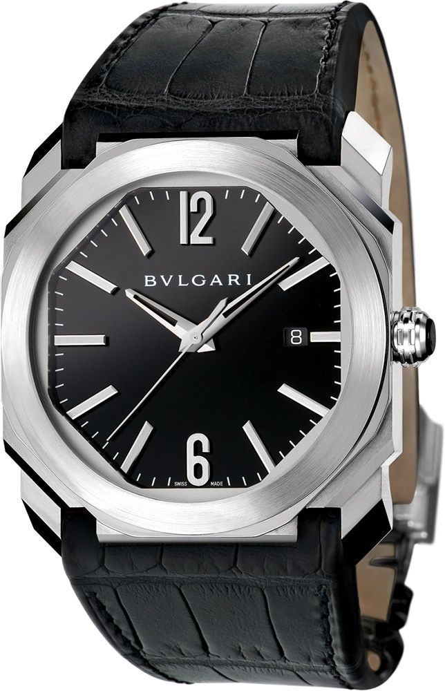 BVLGARI Octo  Black Dial 38 mm Automatic Watch For Men - 1