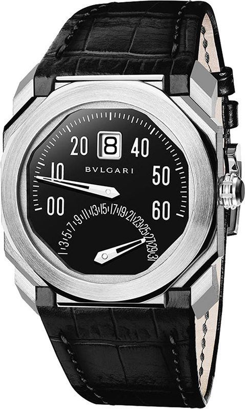BVLGARI  38 mm Watch in Black Dial For Men - 1