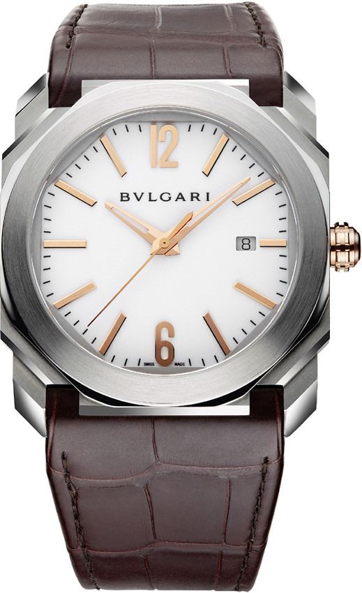 BVLGARI Octo  White Dial 41 mm Automatic Watch For Men - 1