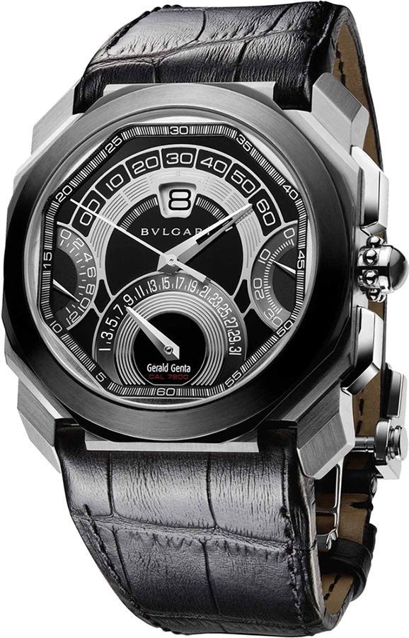 BVLGARI Octo  Black Dial 45 mm Automatic Watch For Men - 1