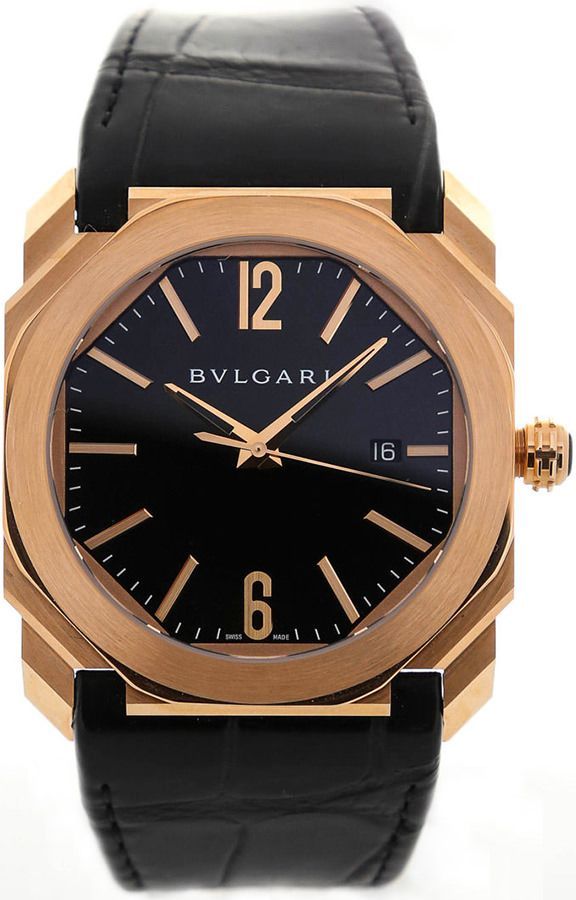BVLGARI Octo  Black Dial 41 mm Automatic Watch For Men - 1