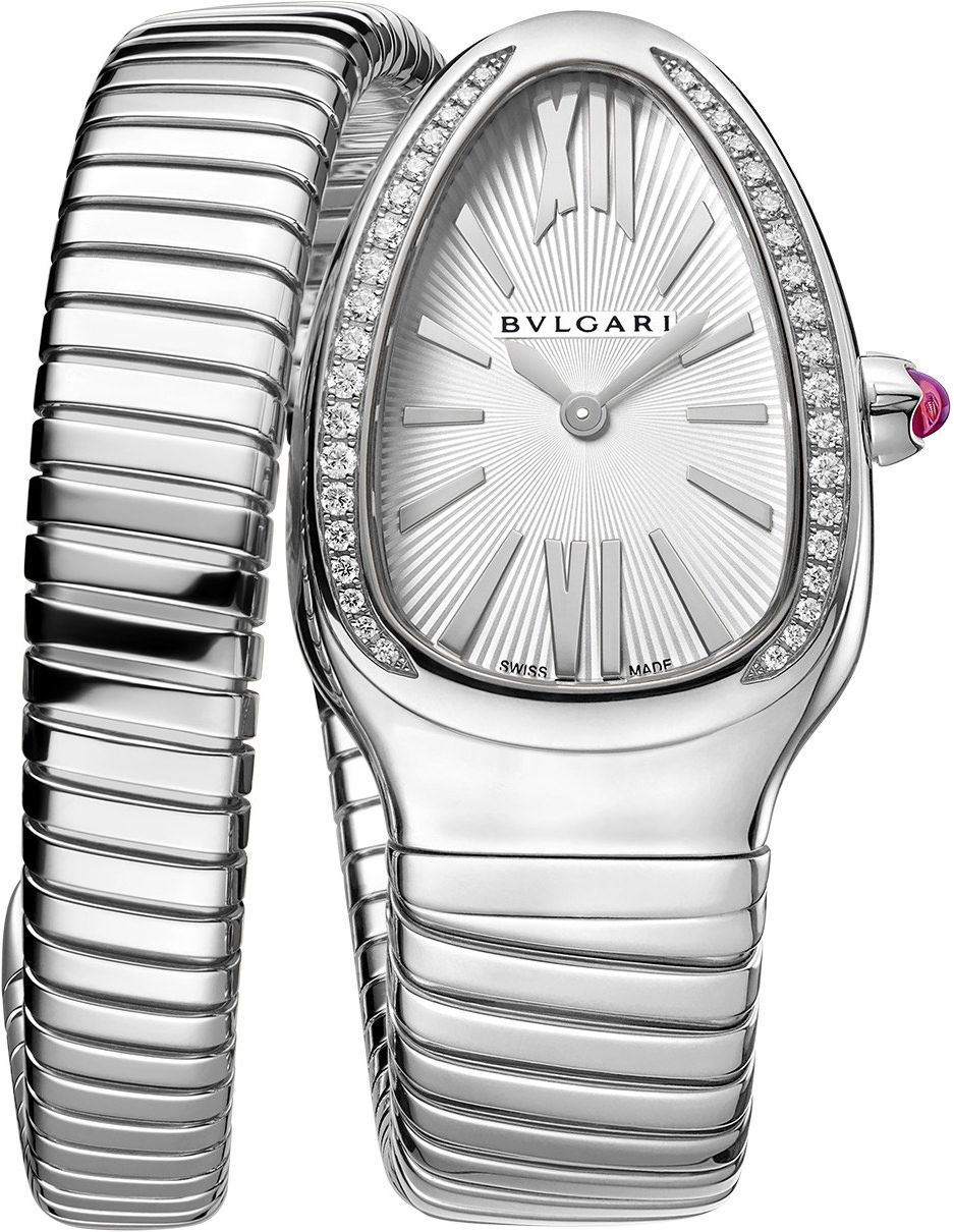 BVLGARI Serpenti  Silver Dial 35 mm Quartz Watch For Women - 1