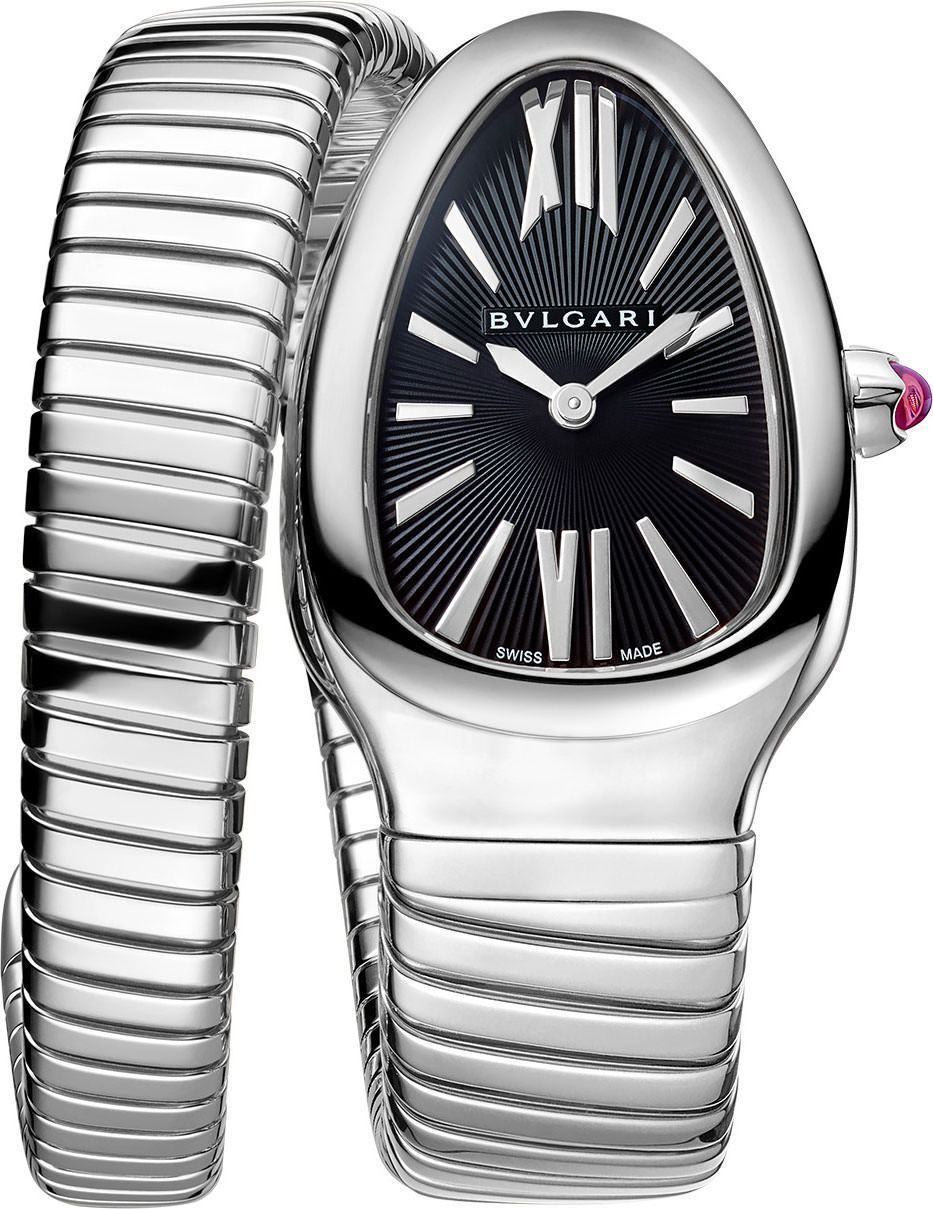 BVLGARI Tubogas 35 mm Watch in Black Dial For Women - 1