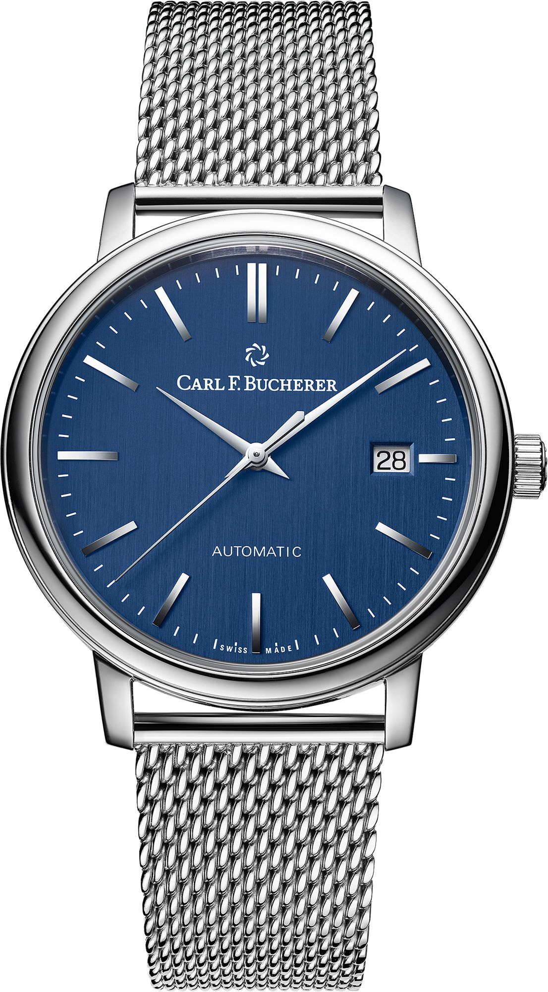 Carl F. Bucherer Adamavi AutoDate Blue Dial 39 mm Automatic Watch For Men - 1