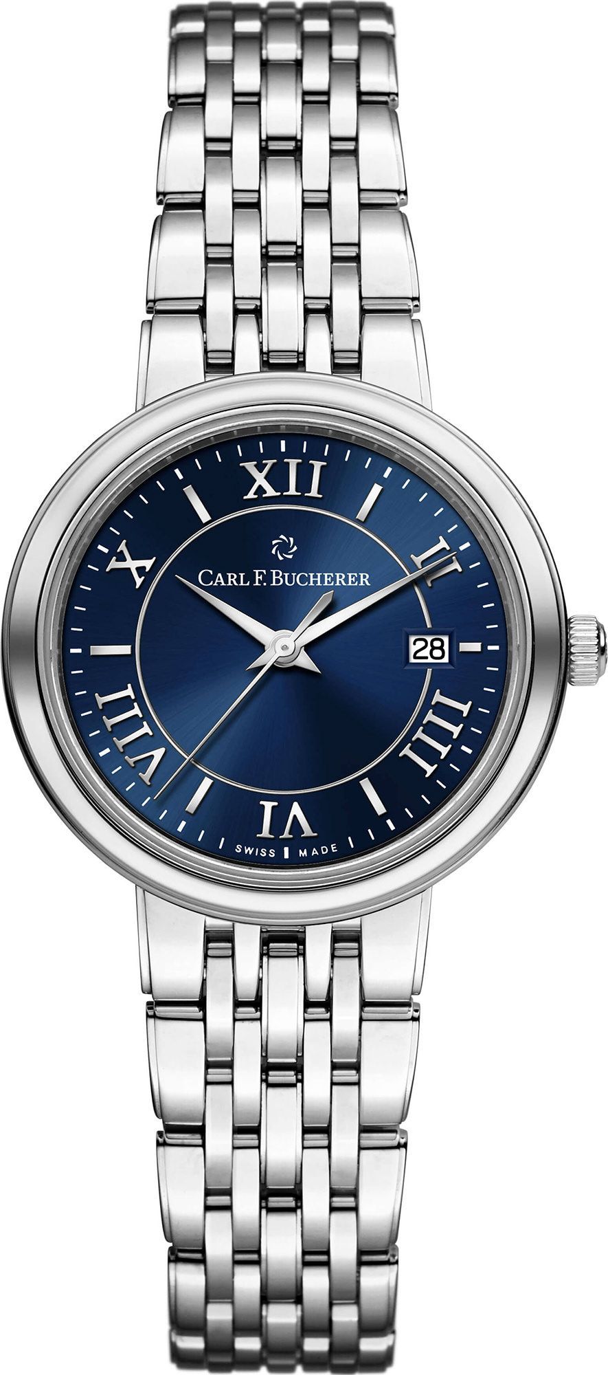 Carl F. Bucherer Adamavi  Blue Dial 28 mm Quartz Watch For Women - 1