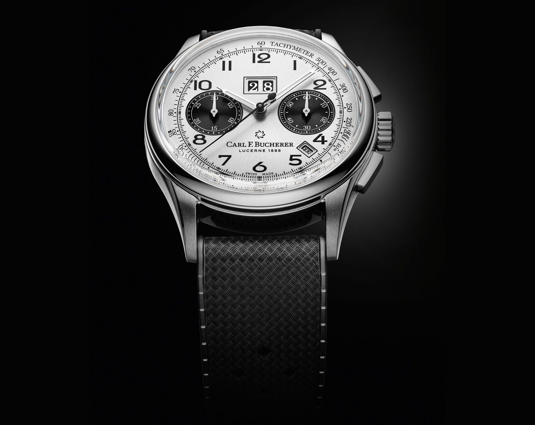 Carl F. Bucherer Bicompax Annual 41 mm Watch in Silver Dial For Men - 3