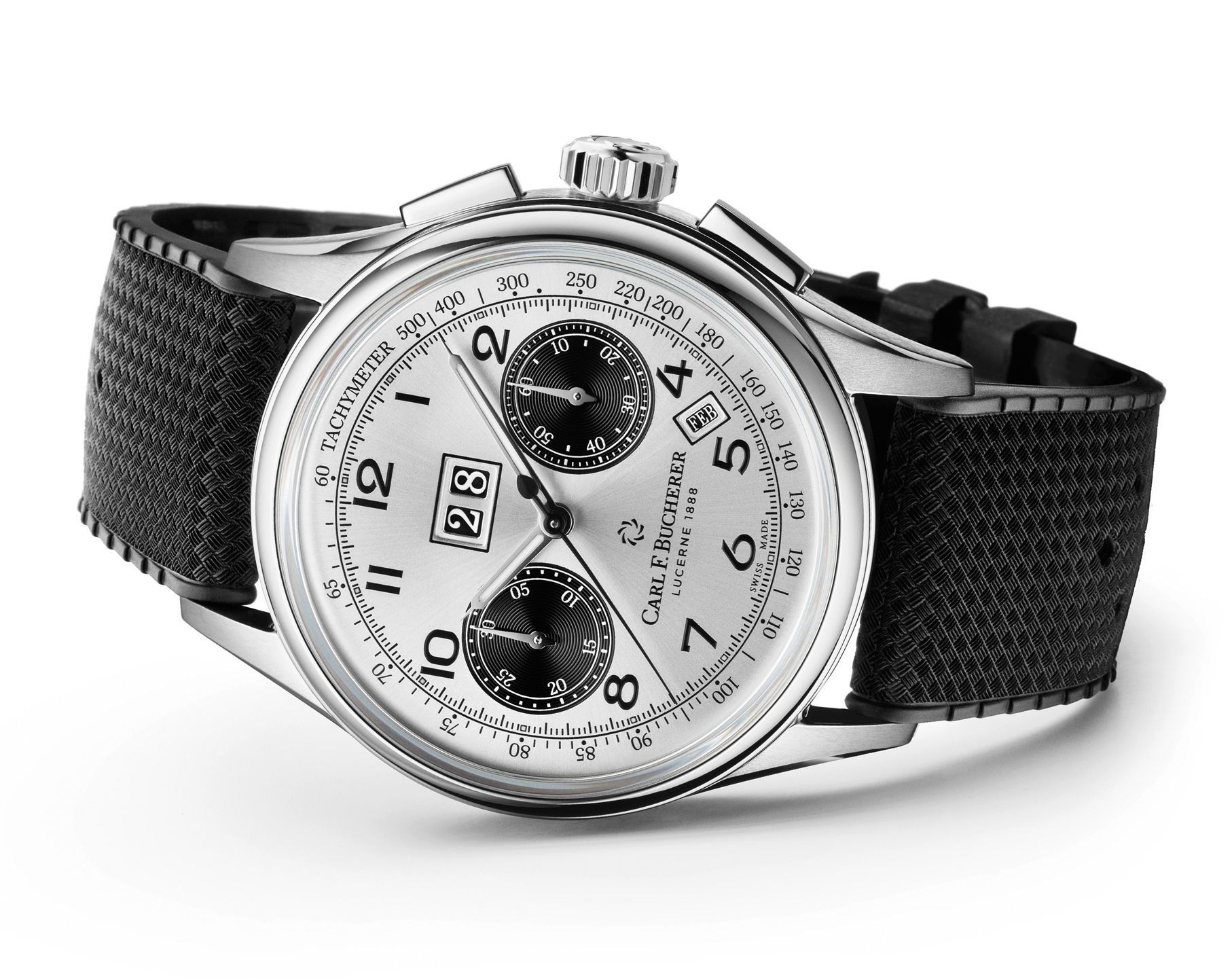 Carl F. Bucherer Bicompax Annual 41 mm Watch in Silver Dial For Men - 4