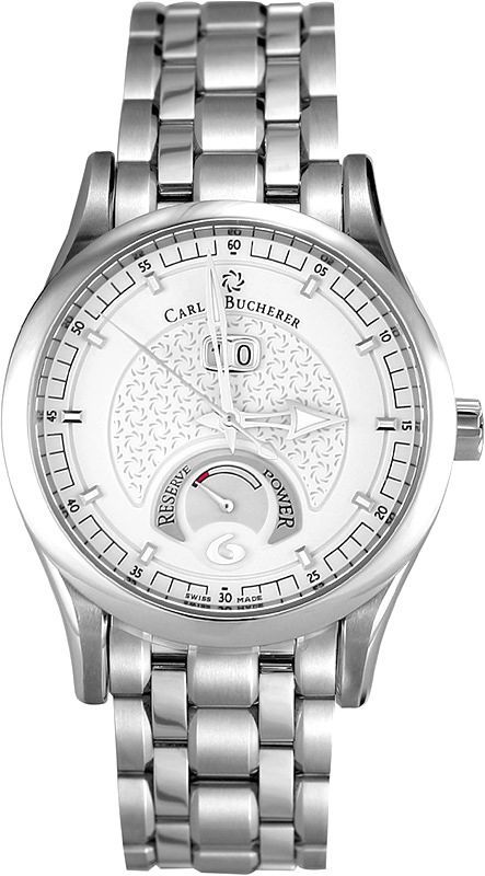 Carl F. Bucherer Manero BigDate Power White Dial 40 mm Automatic Watch For Men - 1