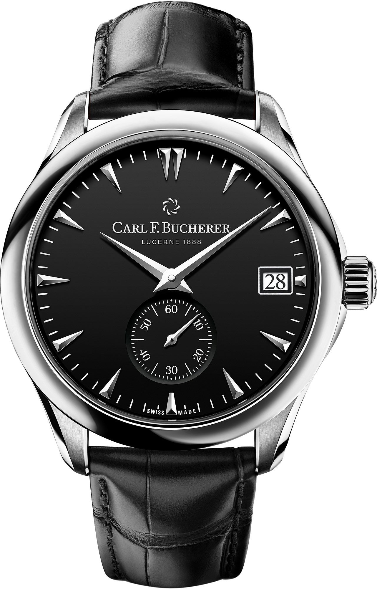 Carl F. Bucherer Manero Peripheral Black Dial 40.6 mm Automatic Watch For Men - 1