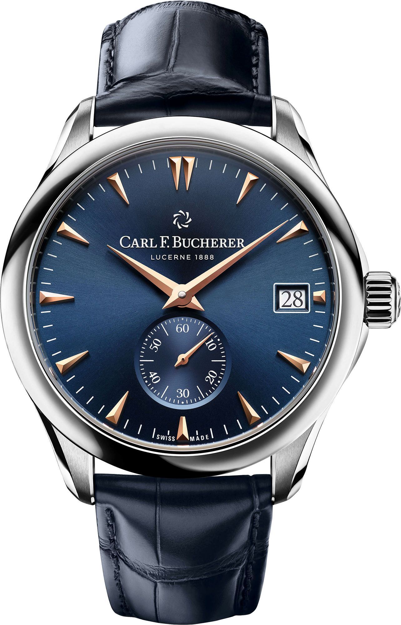 Carl F. Bucherer Manero Peripheral Blue Dial 40.6 mm Automatic Watch For Men - 1
