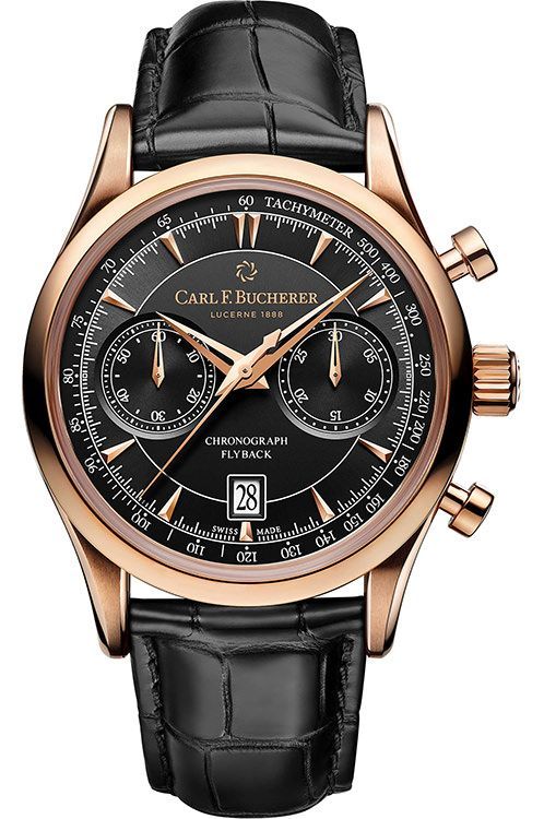 Carl F. Bucherer Flyback 43 mm Watch in Black Dial