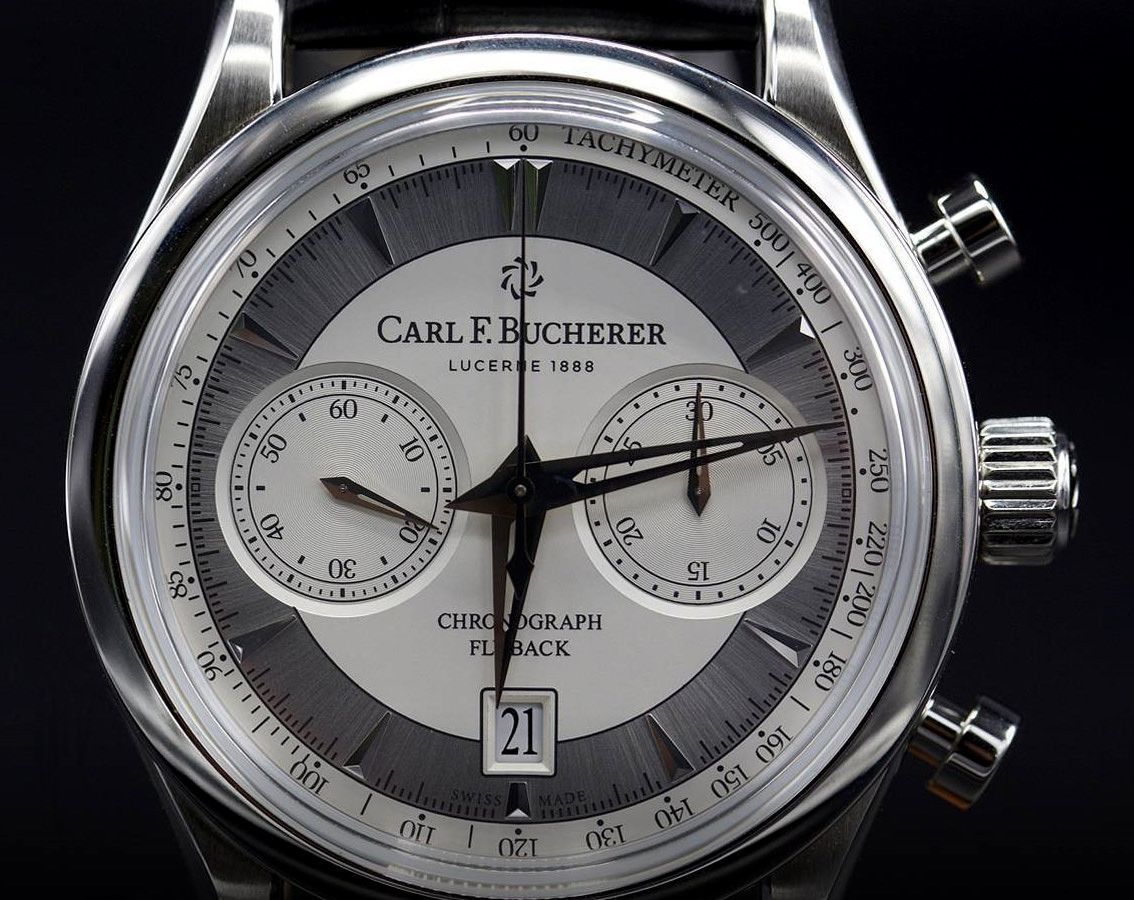 Carl F. Bucherer Manero Flyback Silver Dial 43 mm Automatic Watch For Men - 2