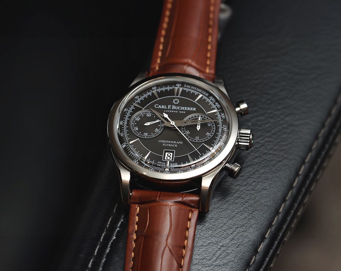 Carl F. Bucherer Manero Flyback Black Dial 43 mm Automatic Watch For Men - 4