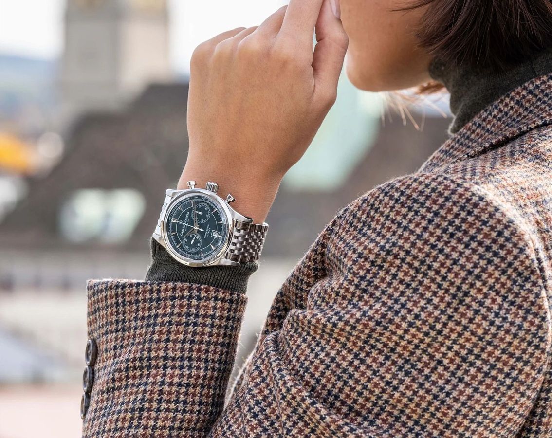 Carl F. Bucherer Manero Flyback Bluish-grey Dial 43 mm Automatic Watch For Men - 5