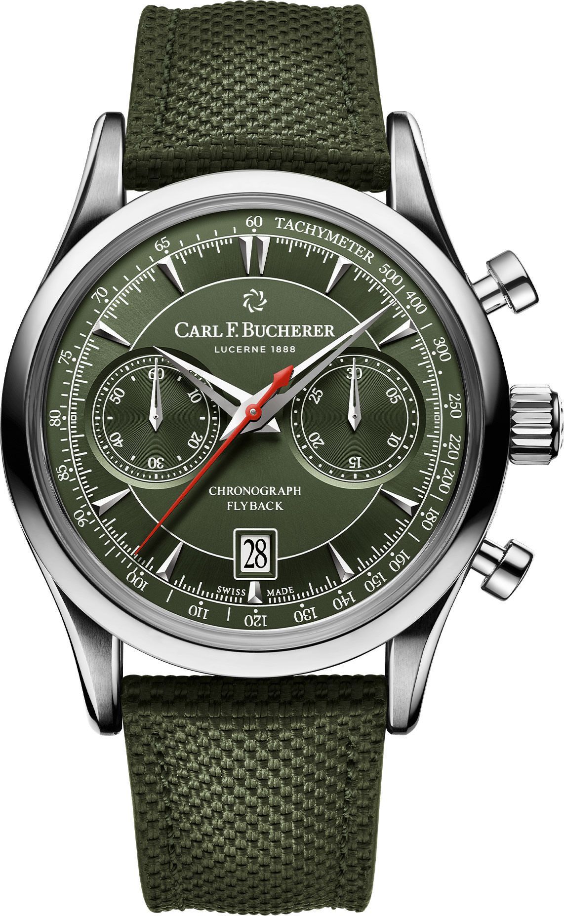Carl F. Bucherer Manero Flyback Green Dial 43 mm Automatic Watch For Men - 1