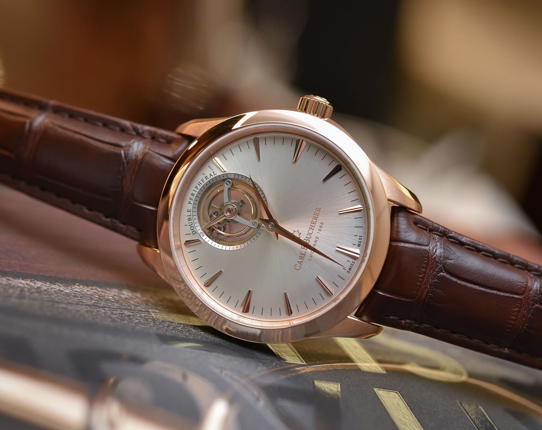 Carl F. Bucherer Manero Tourbillon Double Peripheral Silver Dial 43.1 mm Automatic Watch For Men - 5