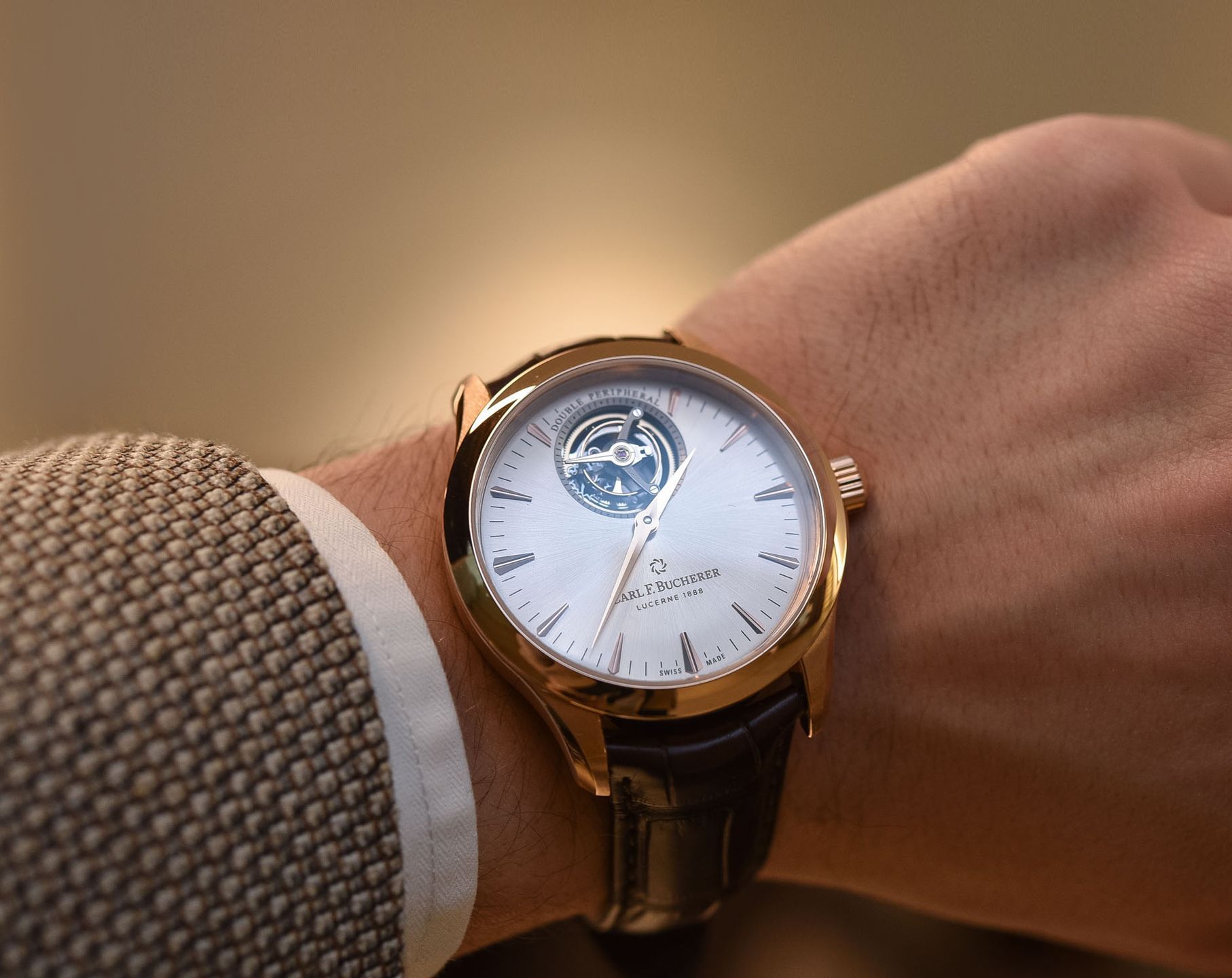 Carl F. Bucherer Manero Tourbillon Double Peripheral Silver Dial 43.1 mm Automatic Watch For Men - 6