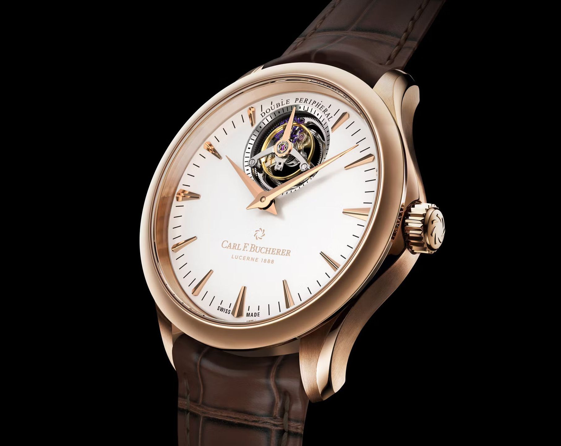 Carl F. Bucherer Manero Tourbillon Double Peripheral Silver Dial 43.1 mm Automatic Watch For Men - 8