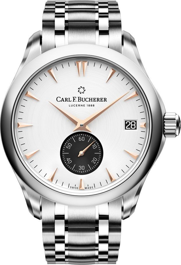 Carl F. Bucherer Manero Peripheral White Dial 40.6 mm Automatic Watch For Men - 1