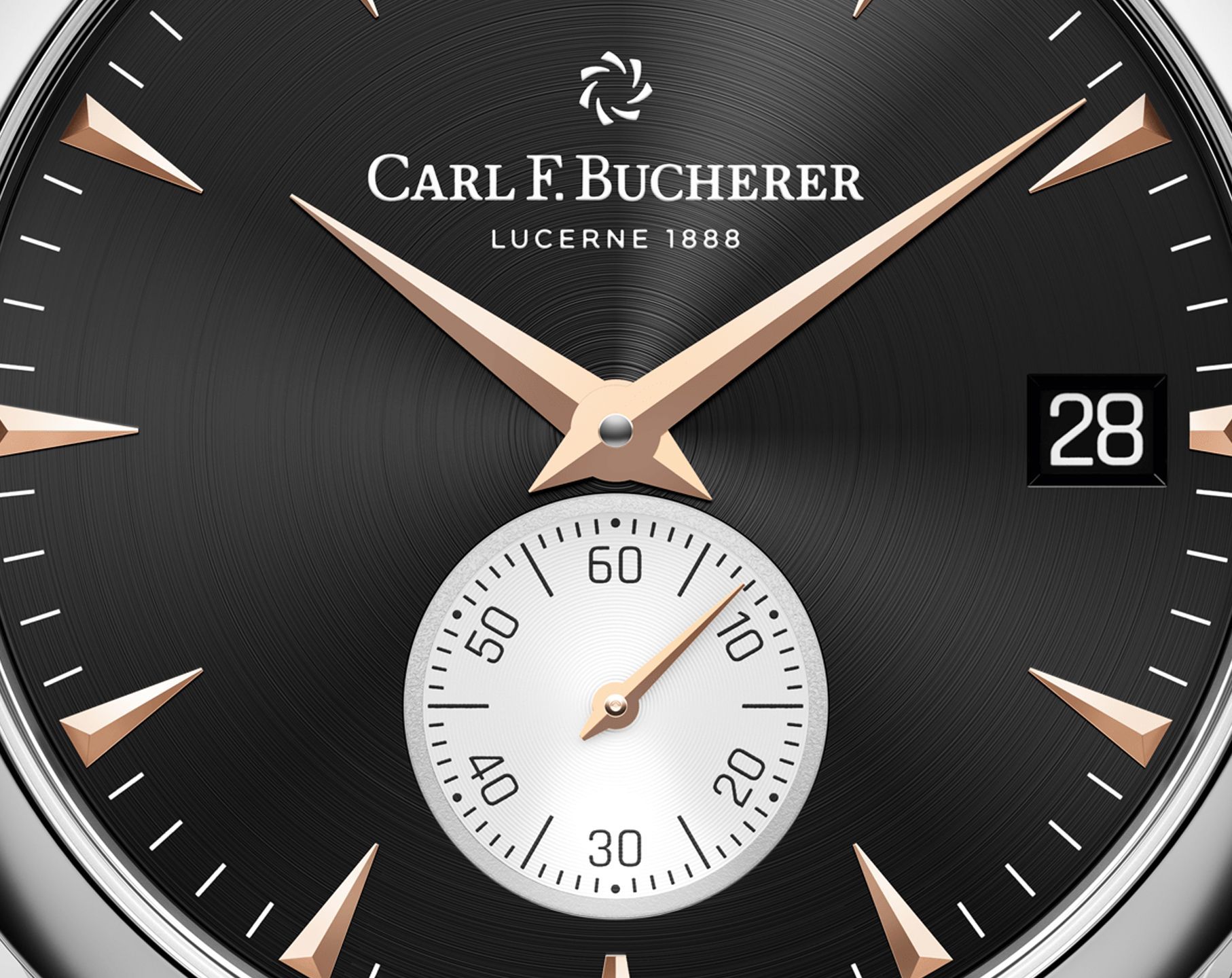 Carl F. Bucherer Manero Peripheral Black Dial 40.6 mm Automatic Watch For Men - 4