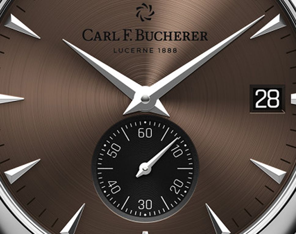 Carl F. Bucherer Manero Peripheral Brown Dial 40.6 mm Automatic Watch For Men - 4