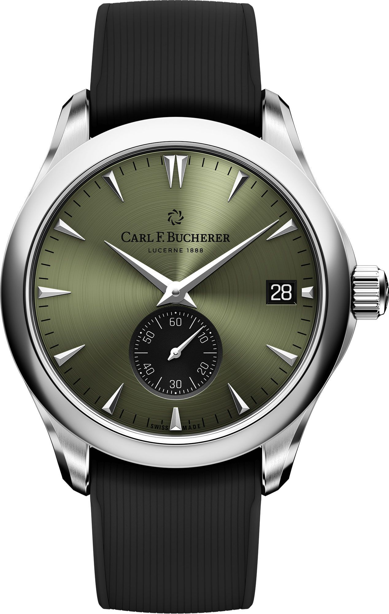 Carl F. Bucherer Manero Peripheral Green Dial 40.6 mm Automatic Watch For Men - 1