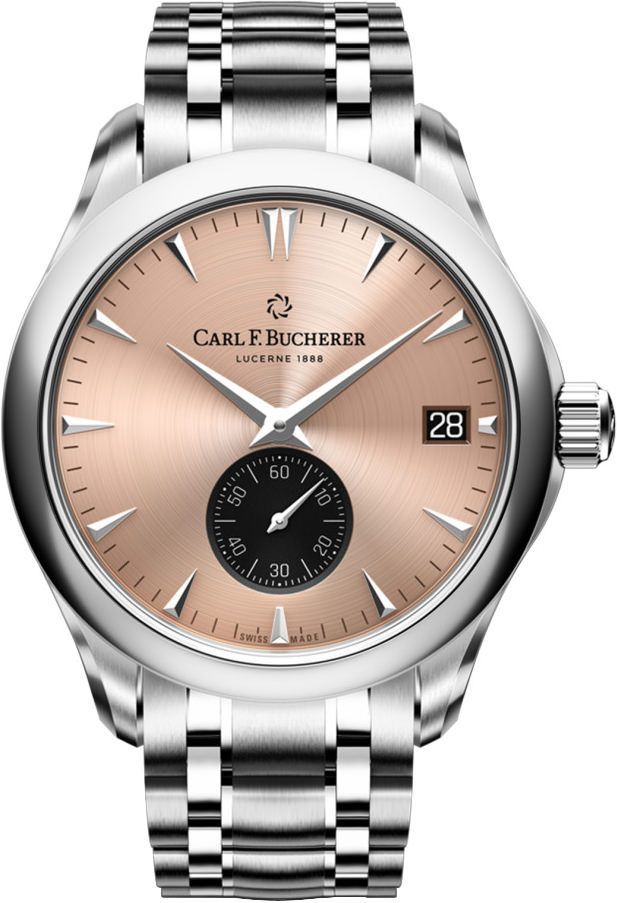 Carl F. Bucherer Peripheral 40.6 mm Watch in Salmon Dial For Men - 1