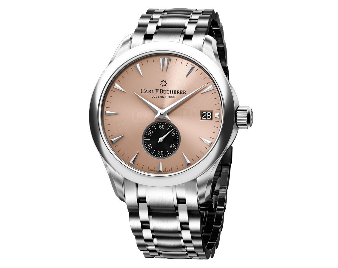Carl F. Bucherer Manero Peripheral Salmon Dial 40.6 mm Automatic Watch For Men - 5