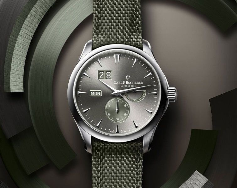 Carl F. Bucherer Manero Peripheral BigDate Grey Dial 41.60 mm Automatic Watch For Men - 5