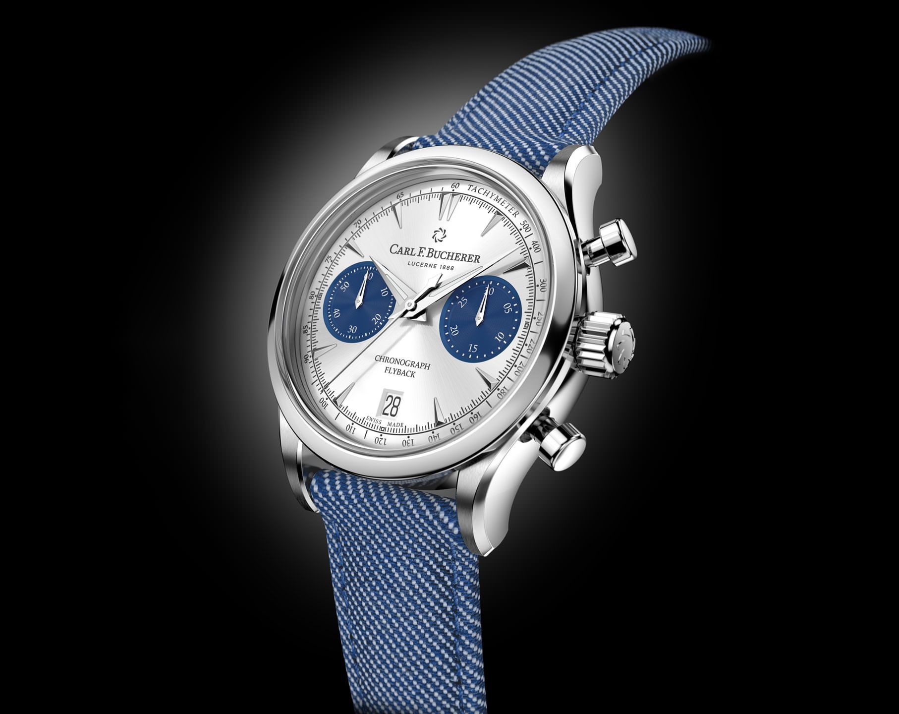 Carl F. Bucherer Flyback 40 mm Watch in Silver Dial For Men - 2