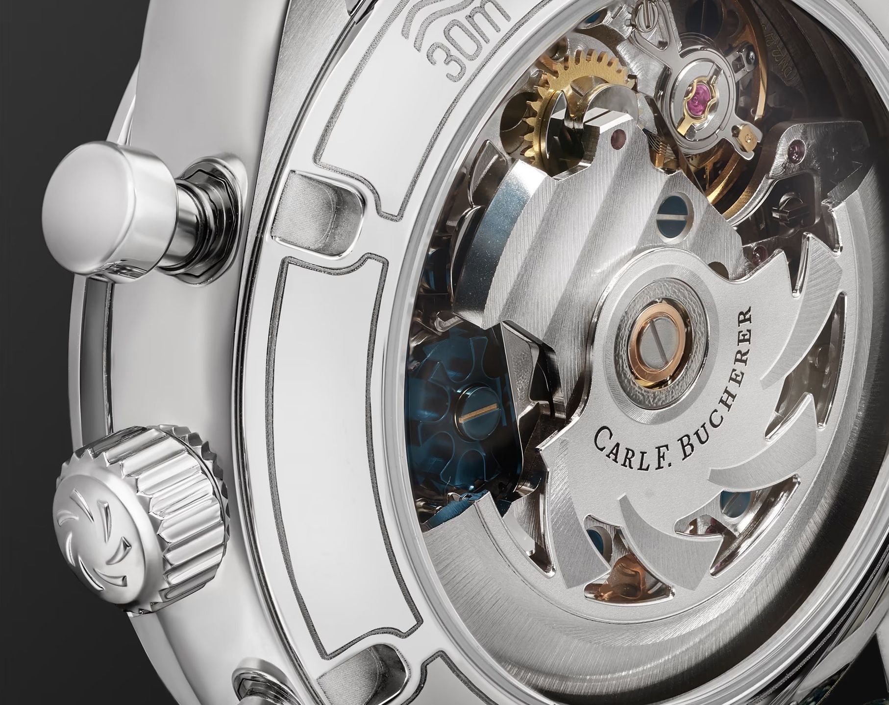 Carl F. Bucherer Manero Flyback Silver Dial 40 mm Automatic Watch For Men - 7