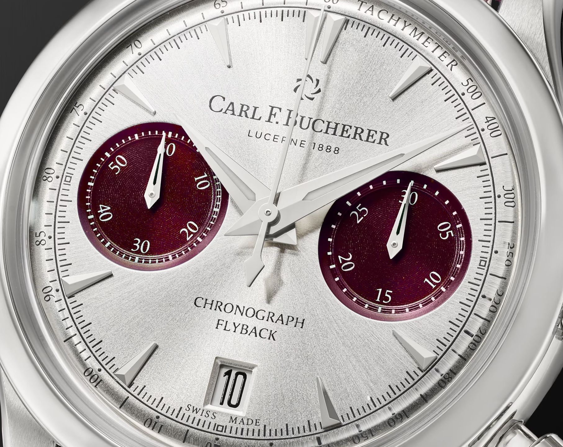 Carl F. Bucherer Manero Flyback Silver Dial 40 mm Automatic Watch For Men - 7
