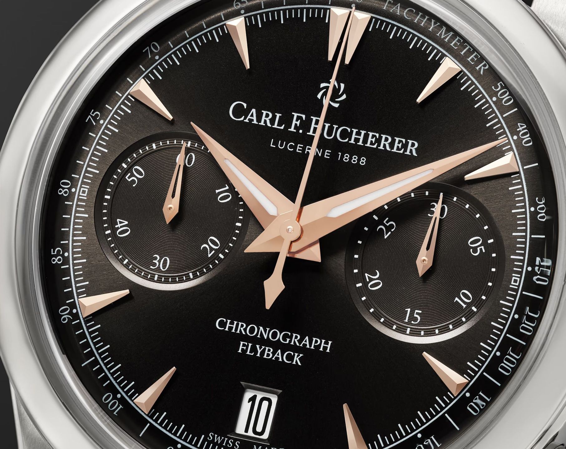 Carl F. Bucherer Manero Flyback Black Dial 40 mm Automatic Watch For Men - 7