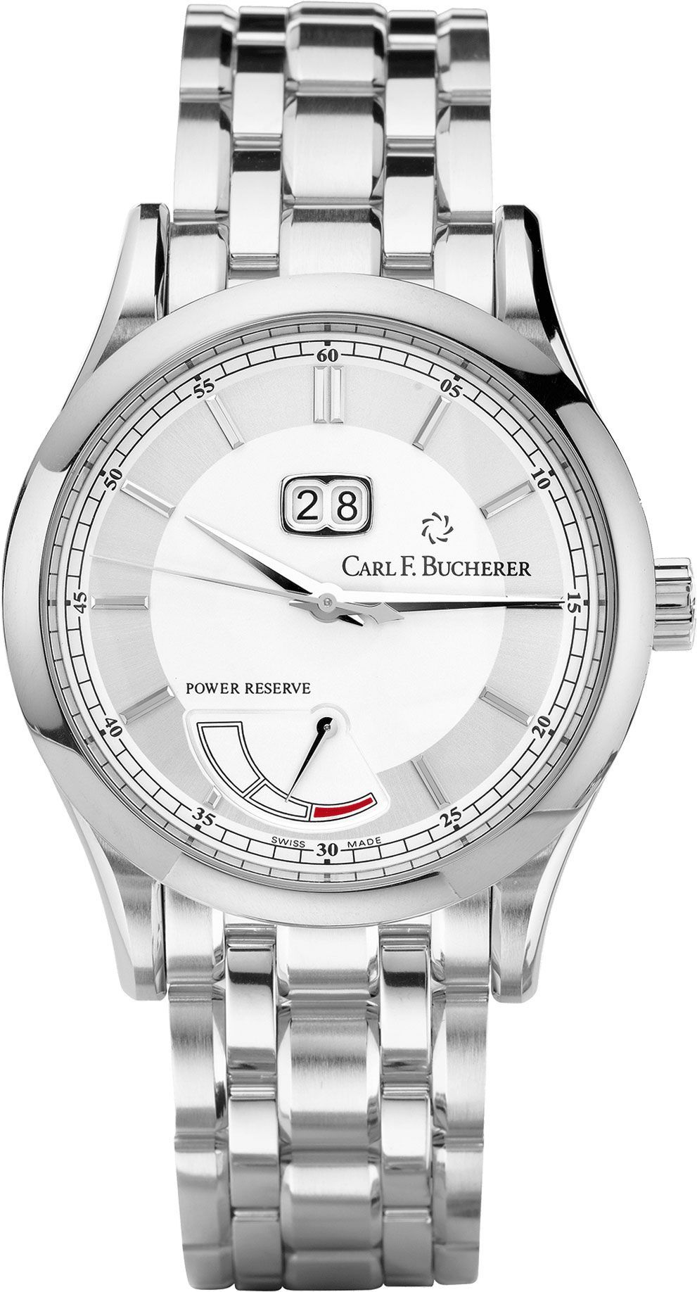 Carl F. Bucherer Manero Power Reserve Silver Dial 40 mm Automatic Watch For Men - 1